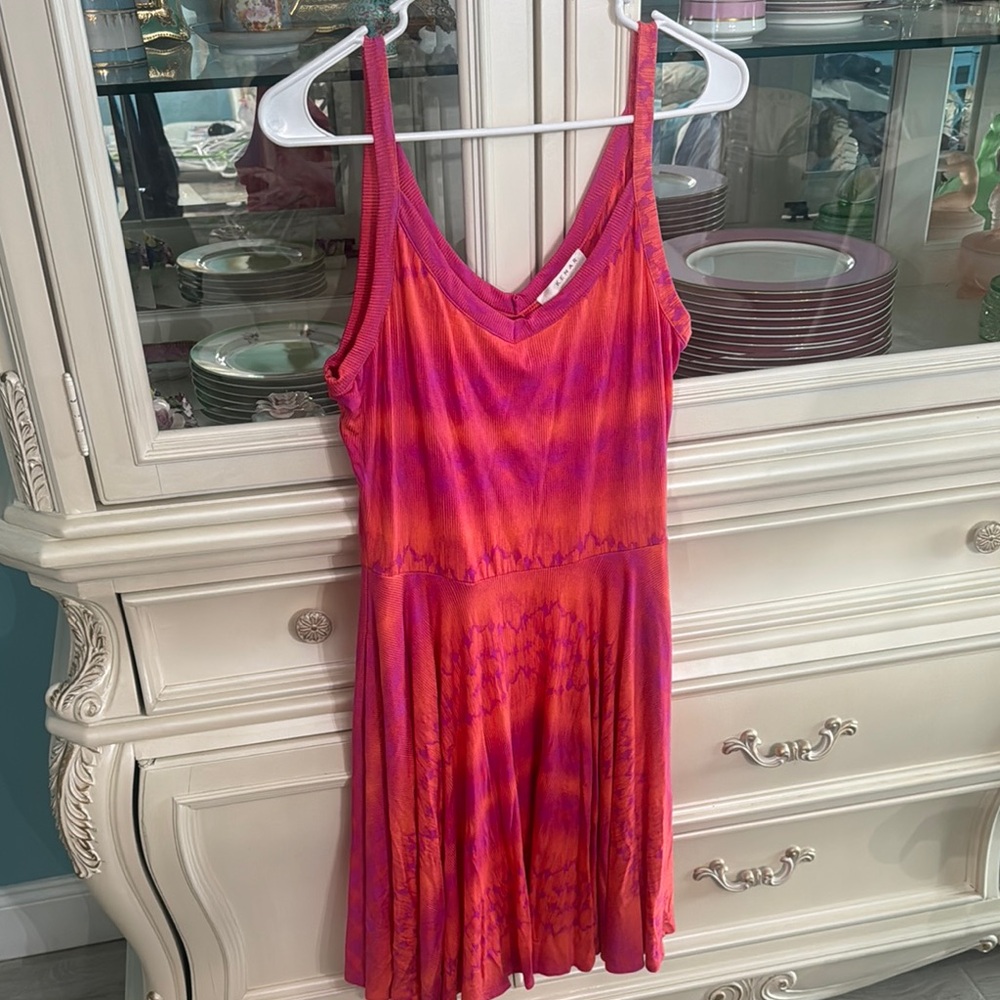 Kenar Pink and Orange Patterned Dress